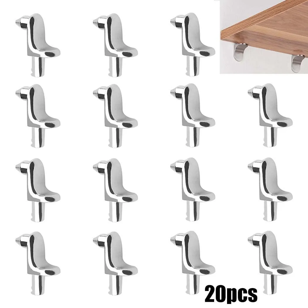 Shelf Peg Support - 20 buah rak besi tahan karat