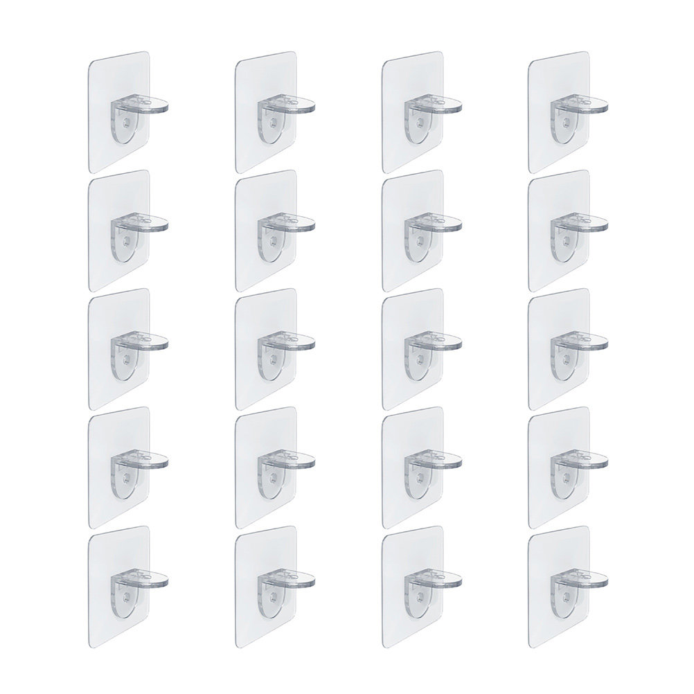 Shelf Peg Support - 20 Buah Penyangga Rak Perekat Tanpa