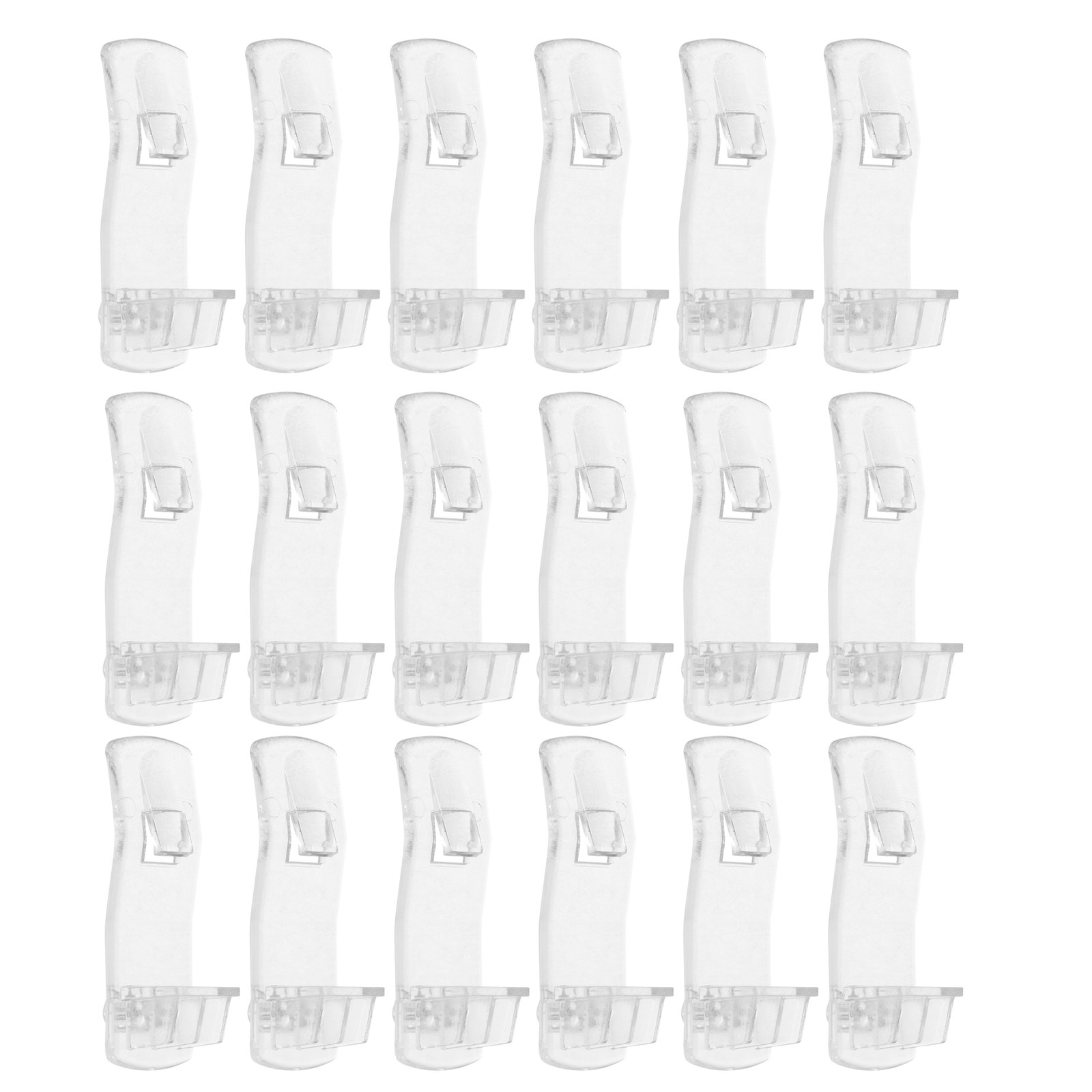 Shelf Peg Support - 30Pcs Penyangga Rak Plastik Transparan Desain