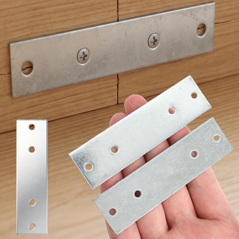 Furniture Hardware Supplies - 6/1 Buah Braket Penyangga Lurus Tugas