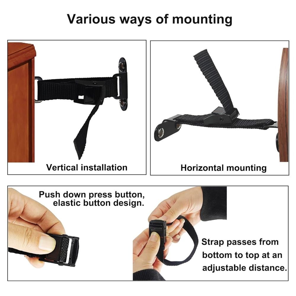 Furniture Hardware Supplies - Pemasangan Mudah, Penahan Furnitur Anti Gempa,
