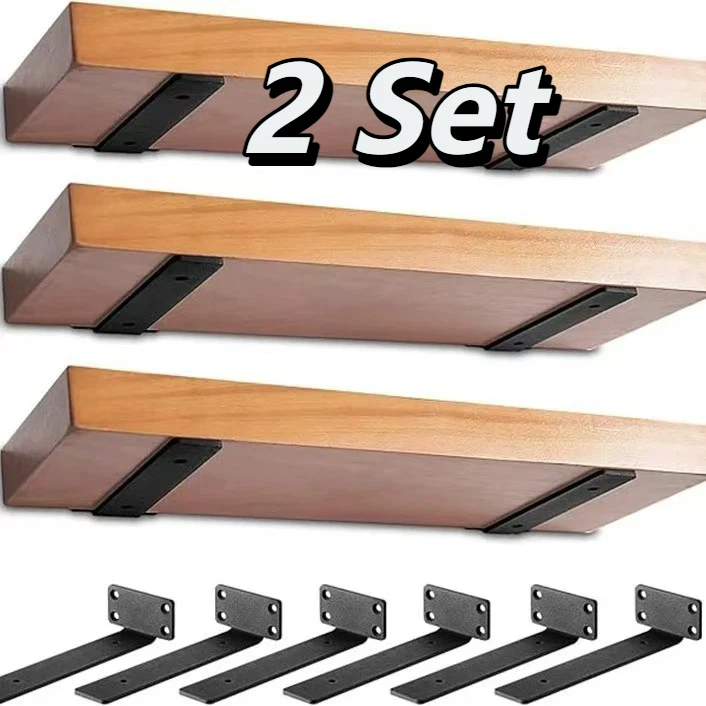 Shelf Peg Support - 2Set Braket Rak Menggantung Tugas Berat