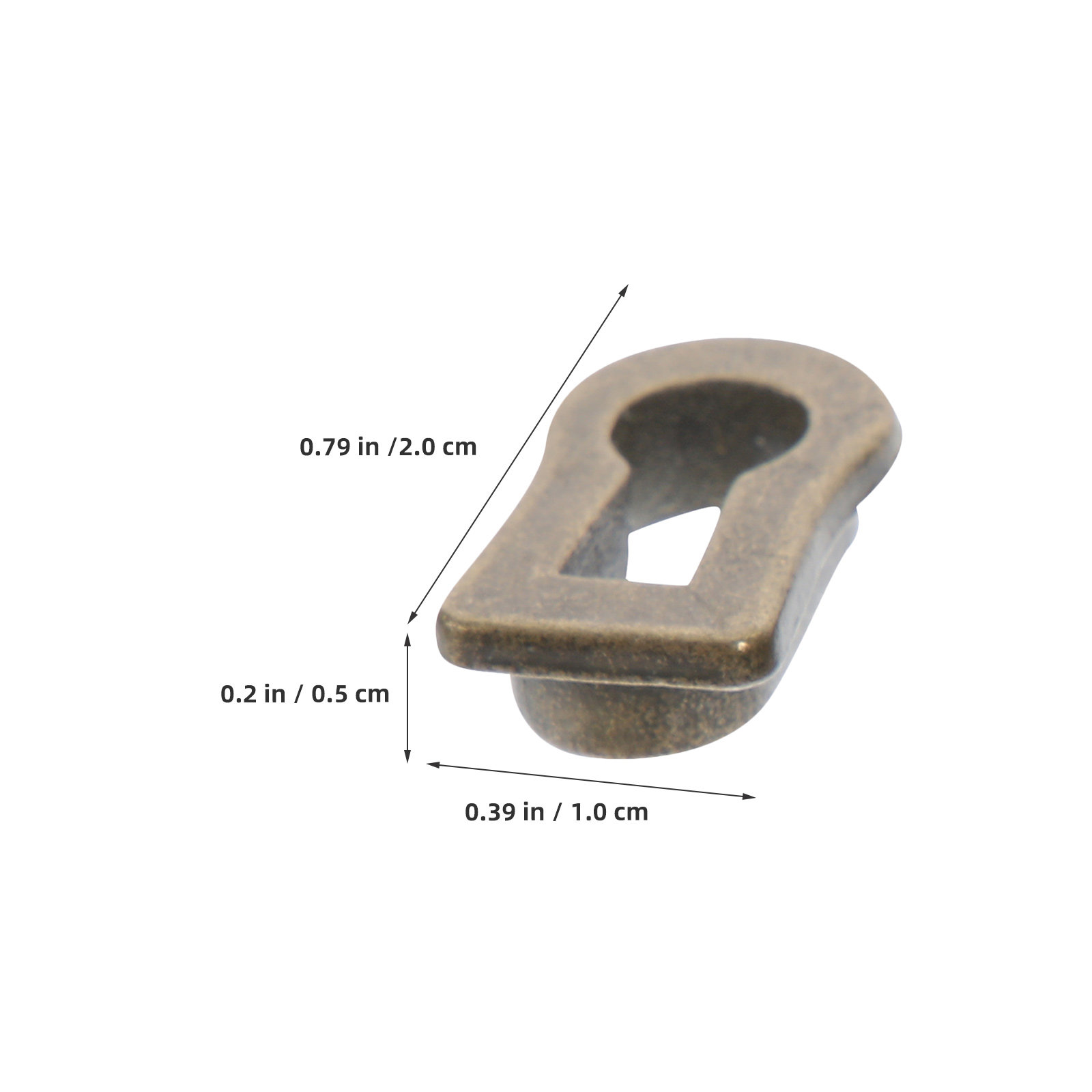 12 Buah Pelat Lubang Kunci Ova - Furniture Hardware Supplies ulasan dan harga