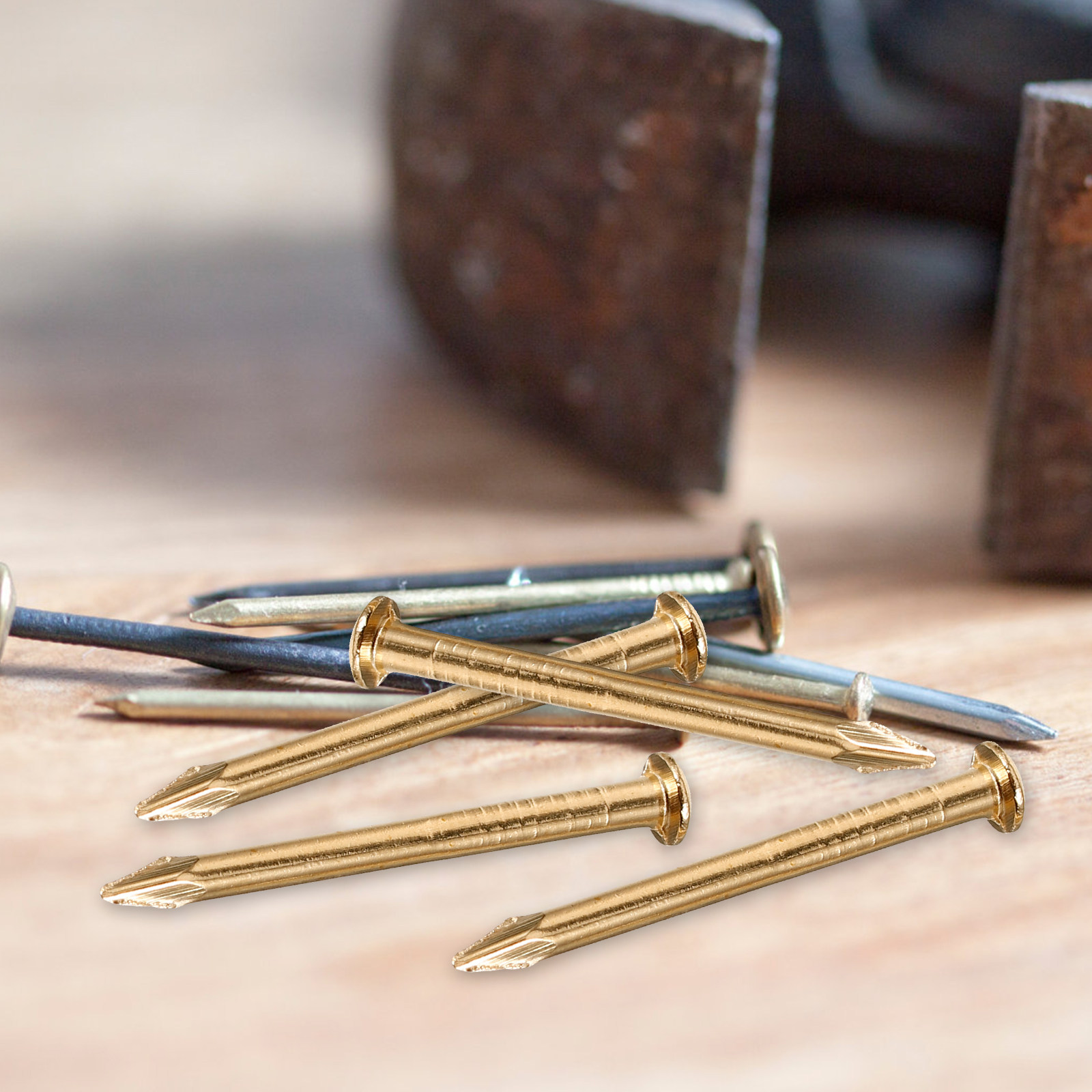 200Pcs Paku Dekoratif Kuningan - Furniture Upholstery Hardware ulasan dan harga