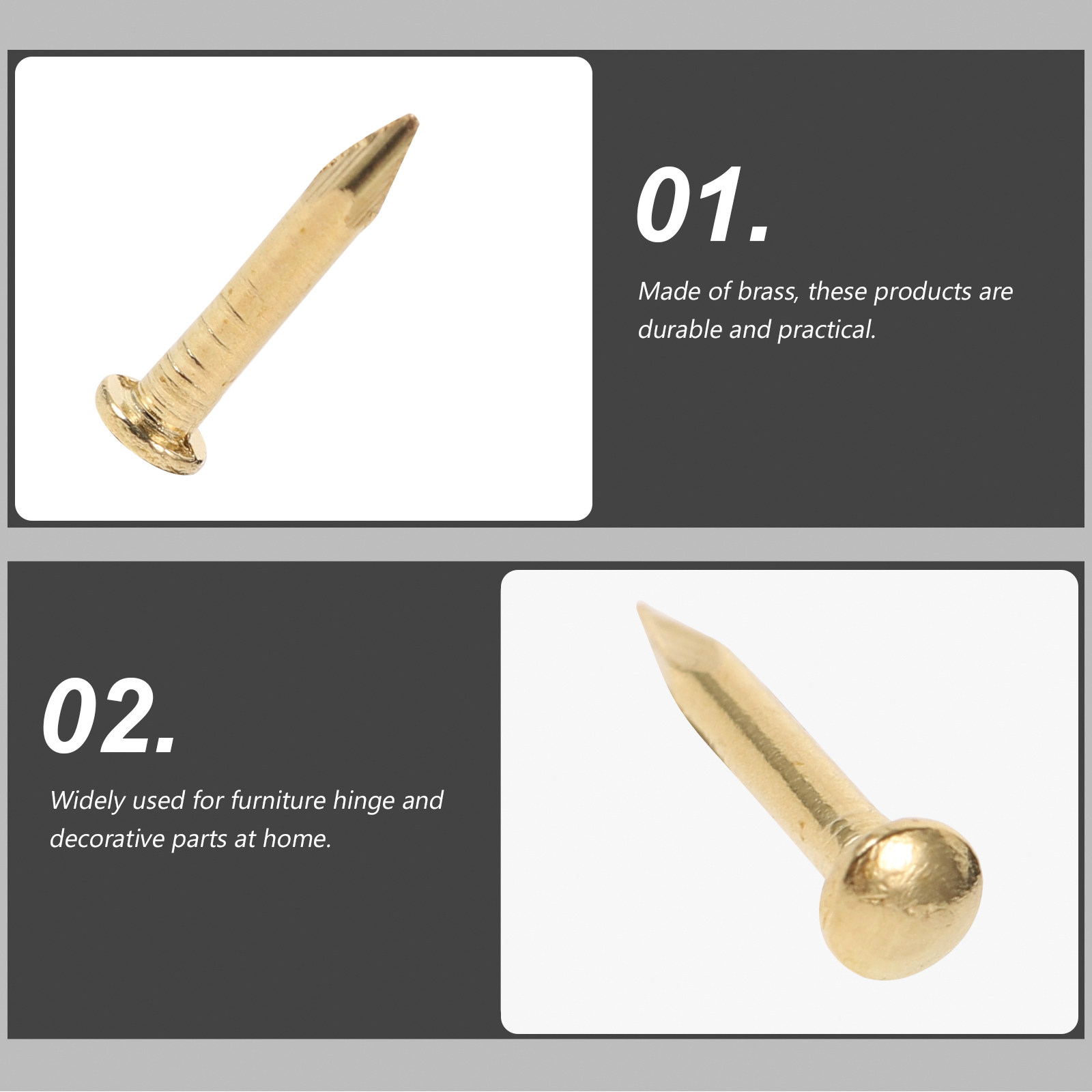200 Buah Paku Kuningan Kepala  - Furniture Upholstery Hardware ulasan dan harga